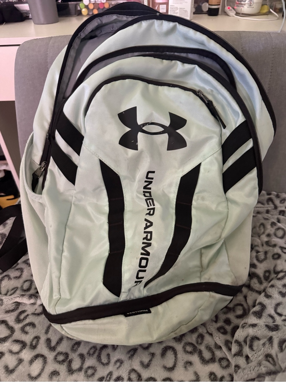 Under Armour Light Mint and Black Sport Backpack